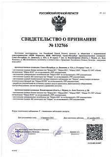 РРР Свидетельство о признании Миран 10.02.2022-23.12.2022